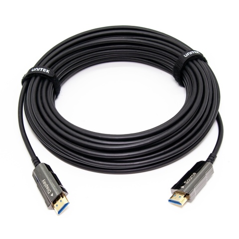 Unitek Kabel optyczny HDMI 2.0 AOC 15 m 4K 60Hz lekki światłowodowy