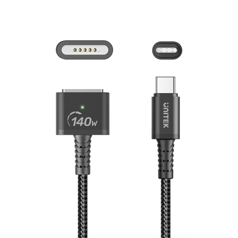Unitek Kabel zasilający USB-C MagSafe 3 140W 1 m