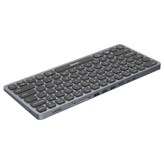 Unitek Klawiatura 9w1 hub USB HDMI 4K PD 100W ergonomiczna