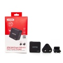 Unitek P1117B Ładowarka GaN 65W USB C 3 porty PD QC 30W kompaktowa podróżna