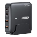 Unitek P1228ABK Ładowarka biurkowa GaN 70W 2xUSB-C 2xUSB-A szybka podróżna