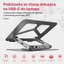 Unitek Podstawka pod laptop USB-C HDMI 4K PD 100W ergonomiczna z hubem