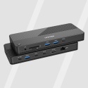 Unitek Przełącznik KVM D1077A Hub 4K HDMI USB C 100W 11 portów kompaktowy
