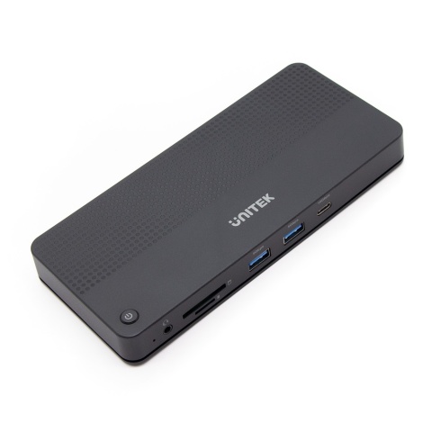Unitek Stacja dokująca D1079A 12w1 HDMI 8K USB C 100W Ethernet czytnik SD