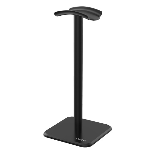 Unitek Stojak na słuchawki OT168BK czarny stabilny do biura i gamingu