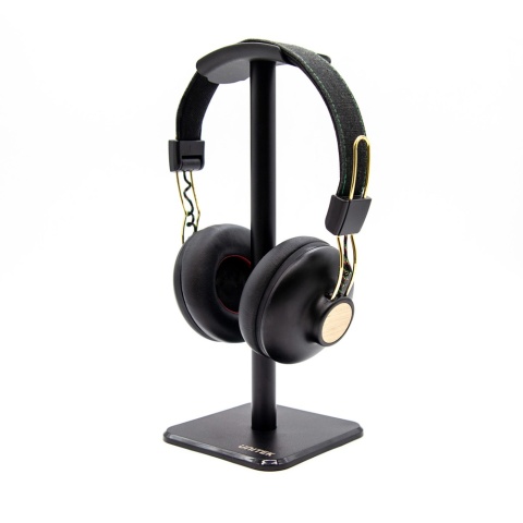 Unitek Stojak na słuchawki OT168BK czarny stabilny do biura i gamingu