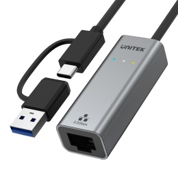 Unitek U1313C Przejściówka USB A C na RJ45 2.5G Ethernet wydajna