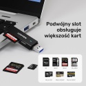 Unitek Y-9327A Czytnik kart SD microSD USB 3.0 szybki kompaktowy