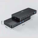 Stacja dokująca Unitek D1104A 13w1 MST HDMI 8K DP PD 100W USB hub RJ45