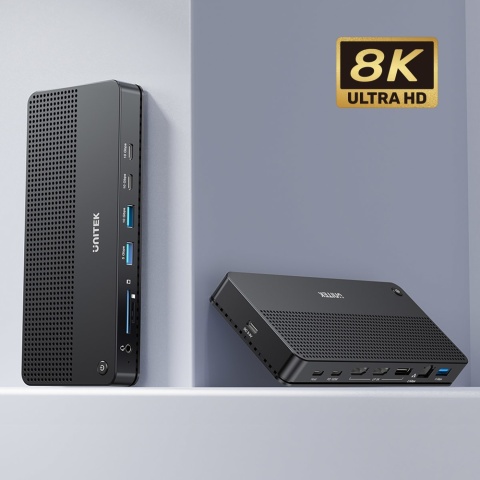 Stacja dokująca Unitek D1104A 13w1 MST HDMI 8K DP PD 100W USB hub RJ45