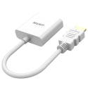 Unitek Adapter HDMI na VGA Full HD 1080p 60Hz kompaktowy biały
