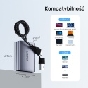 Unitek Adapter USB C A 2x HDMI Full HD MST kompaktowy multimonitor lekki