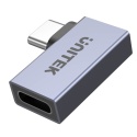 Unitek Adapter USB-C Kolankowy 40Gbps 8K 240W PD kompaktowy