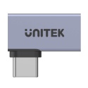 Unitek Adapter USB-C Kolankowy 40Gbps 8K 240W PD kompaktowy