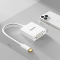 Unitek Adapter V1429A01 USB-C do DVI Full HD 1080p 15cm Biały