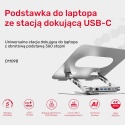 Unitek D1109B01 podstawka pod laptop z hubem USB-C 4K PD 100W obrotowa