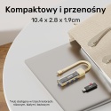 Unitek H1319ACL01 hub dwukierunkowy USB C USB A 5Gbps 4x USB A kremowy
