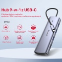 Unitek Hub D1113A 9w1 USB C HDMI VGA Gigabit Ethernet PD 100W kompaktowy