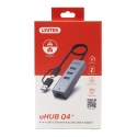 Unitek Hub USB C Y-3088B 4w1 Gigabit Ethernet 3x USB 5Gbps kompaktowy