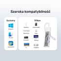 Unitek Hub USB H1319 4x USB A 5Gbps dwukierunkowy kompaktowy różowy