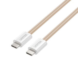 Unitek Kabel C14141ACL01-1M USB C PD 100W magnetyczny 1m beżowy