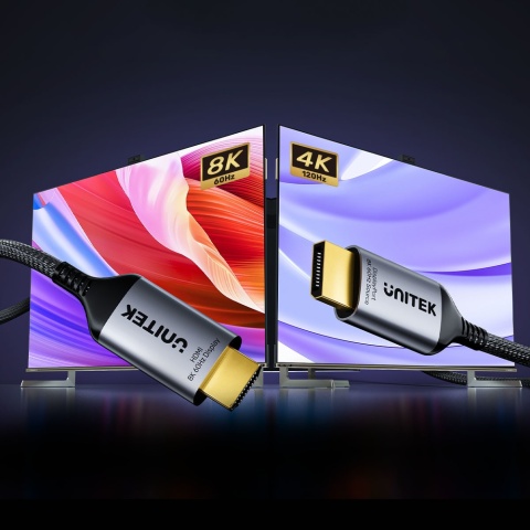 Unitek Kabel DisplayPort V1610A01 180cm 8K HDMI 2.1 nylonowy oplot
