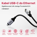Unitek Kabel Ethernet USB-C RJ-45 1m szybki stabilny LAN