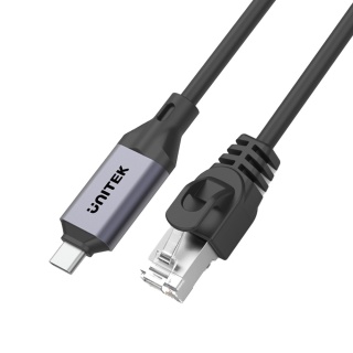 Unitek Kabel Ethernet USB C RJ45 2m szybki stabilny 5Gbps LAN
