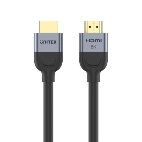 Unitek Kabel HDMI 2.1 8K 60Hz 5m czarny gaming 48Gbps do konsoli