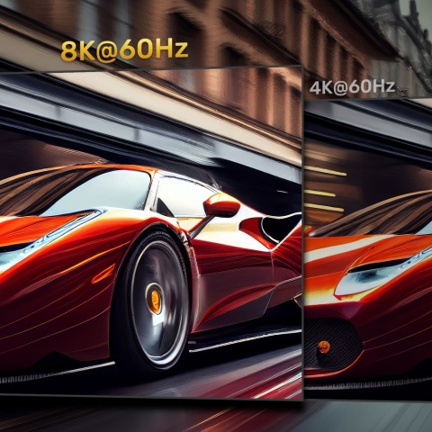 Unitek Kabel HDMI 2.1 8K 60Hz 5m czarny gaming 48Gbps do konsoli