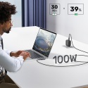 Unitek Kabel USB-C kątowy 90° 3m PD 100W nylonowy nieplączący