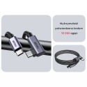 Unitek Kabel USB-C kątowy 90° PD100W 2m szybkie ładowanie nylonowy