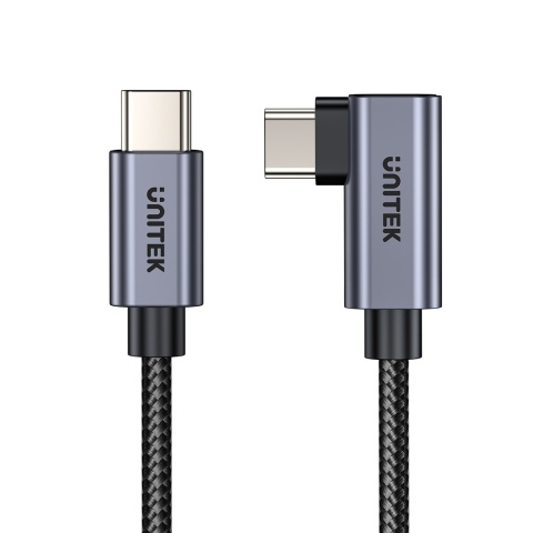 Unitek Kabel USB C kątowy 90° PD100W 5m nieplączący