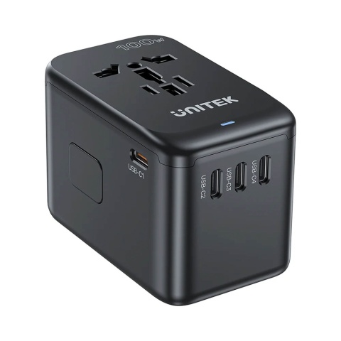 Unitek Ładowarka podróżna PD 100W wydajna uniwersalna 5x USB C