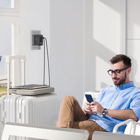 Unitek Ładowarka podróżna PD 20W uniwersalny adapter 2xUSB GaN