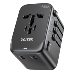 Unitek Ładowarka podróżna PD 65W GaN 4x USB C szybka uniwersalna