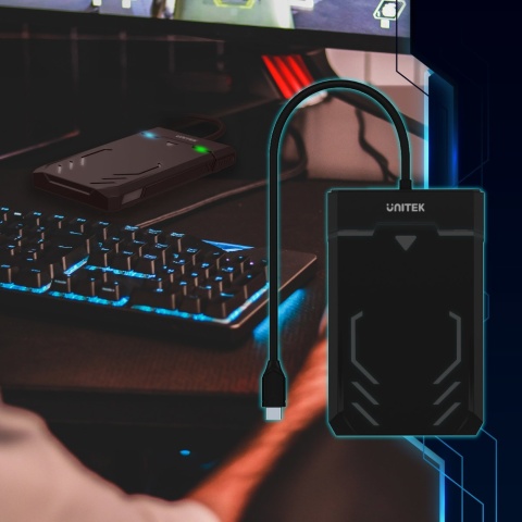 Unitek Obudowa Y-3036A USB-C SATA 2.5 HDD SSD UASP 5Gbps kompaktowa