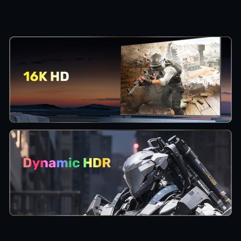 Unitek Przewód DisplayPort 2.1 3m 8K 120Hz kabel gamingowy 80Gbps