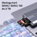 Unitek R1022C01 Czytnik kart CF Express SD microSD USB A 10 Gbps HUB