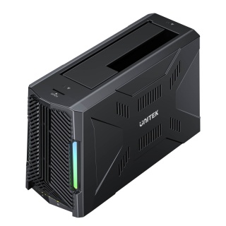 Unitek Stacja dokująca M.2 NVMe SATA USB-C 10Gbps gamingowa