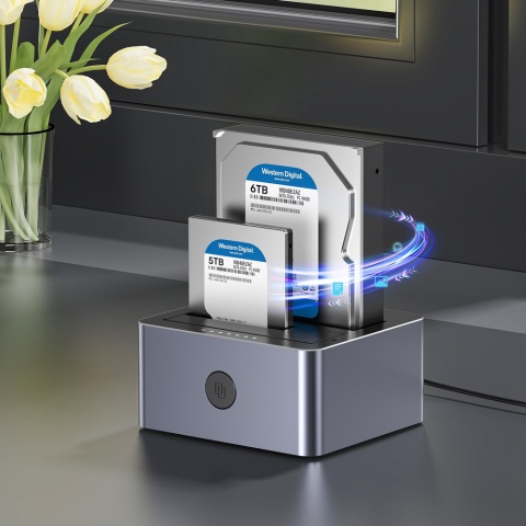 Unitek Stacja klonująca dysków 2x SATA USB 5Gbps szybka energooszczędna