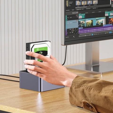 Unitek Stacja klonująca dysków 2x SATA USB-C 10Gbps szybka kieszeń SSD HDD