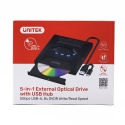 Unitek T1037A01 Nagrywarka zewnętrzna DVD CD hub USB 5Gbps czytnik SD