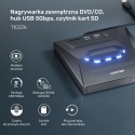 Unitek T1037A01 Nagrywarka zewnętrzna DVD CD hub USB 5Gbps czytnik SD