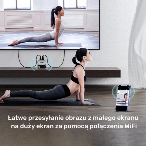 Unitek V1162B01 Bezprzewodowy transmiter HDMI 4K 60Hz kompaktowy