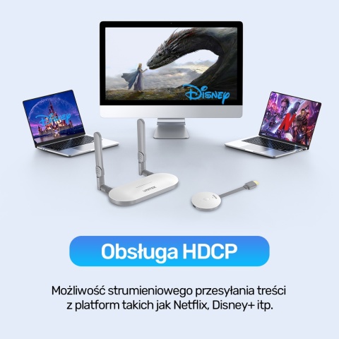 Unitek V1183A01 Bezprzewodowy nadajnik odbiornik HDMI 50m FHD 60Hz