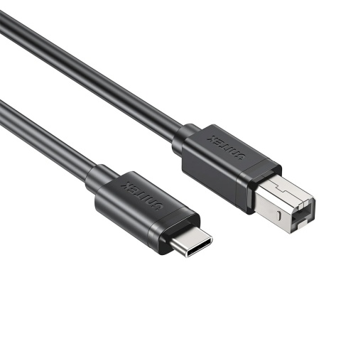 Unitek kabel USB C na USB B 2.0 2m czarny solidny do drukarki
