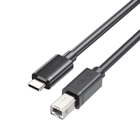 Unitek kabel do drukarki USB C na USB B 2.0 5m czarny wytrzymały