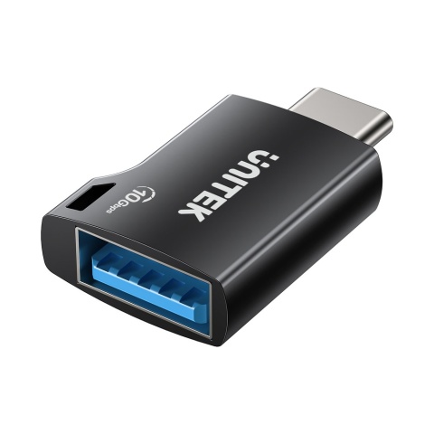 Unitek Adapter USB-C do USB-A 10Gbps kompaktowy szybki czarny