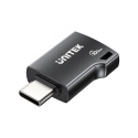 Unitek Adapter USB-C do USB-A 10Gbps kompaktowy szybki czarny